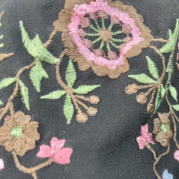 Vintage Betsey Johnson sheer top with embroidery - Picture 2 of 8